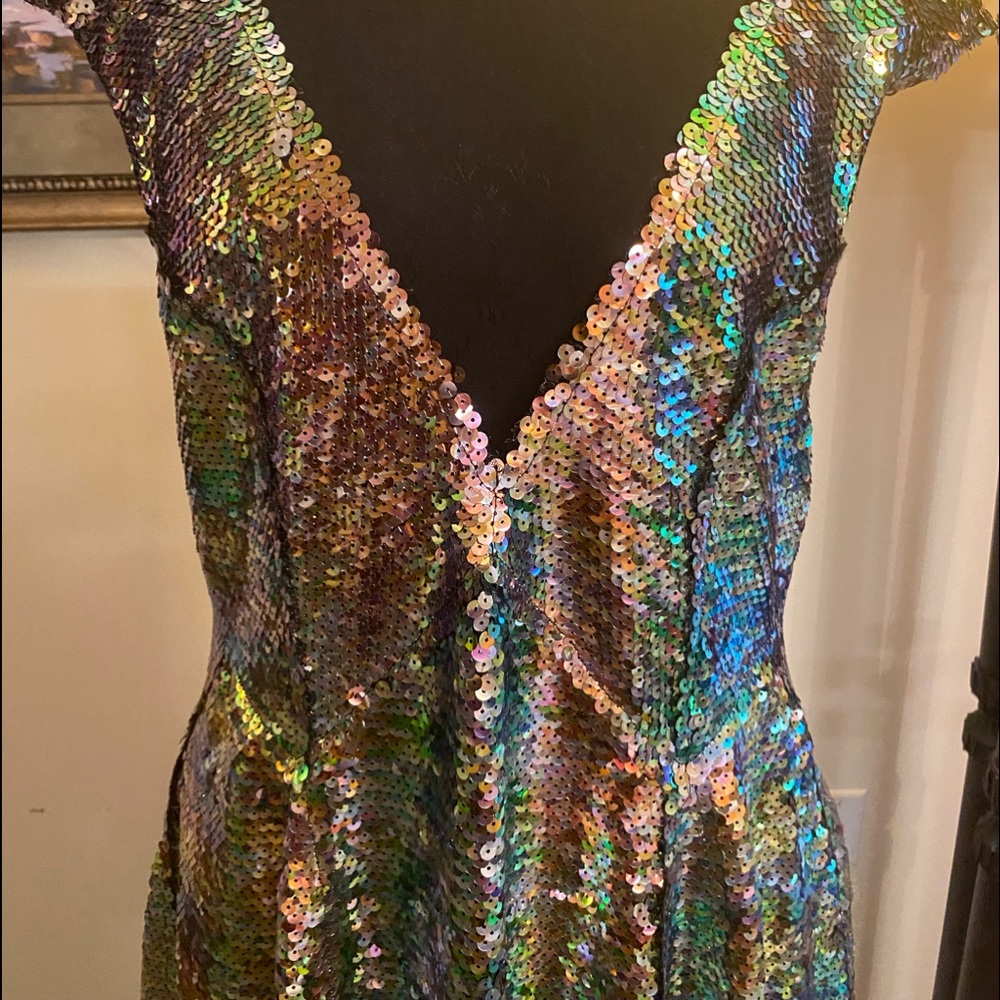 Ladies Free People Mermaid Combo Cocktail Dress